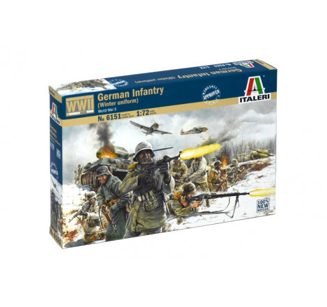 Italeri® maquette militaire Infanterie allemande (hiver) WW2 1:72 référence 6151