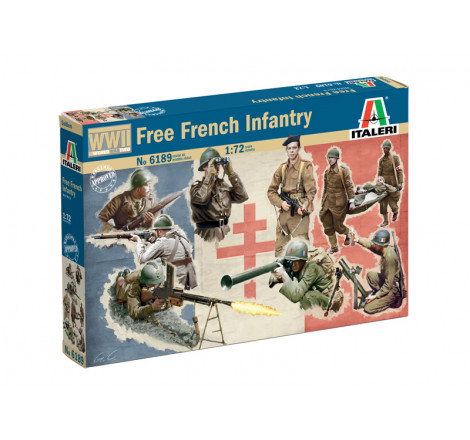 Italeri® maquette militaire Infanterie Française libre WW2 1:72 référence 6189