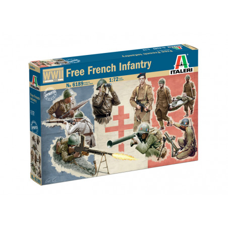 Italeri® maquette militaire Infanterie Française libre WW2 1:72 référence 6189