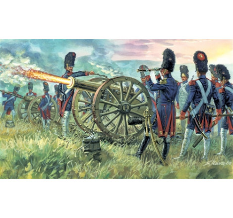 Italeri® maquette militaire Artillerie de la garde impériale française Waterloo 1815 1:72 référence 6135
