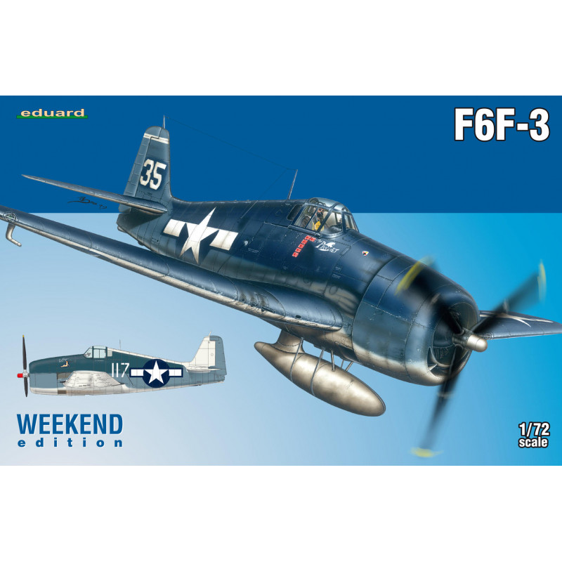 Eduard® maquette militaire Avion F6F-3 1:72 référence 7441