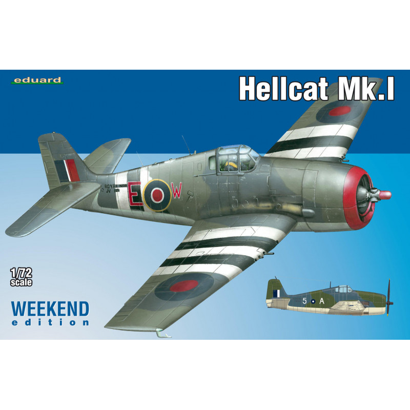 Eduard® maquette militaire Avion Hellcat MK1 1:72 référence 7437