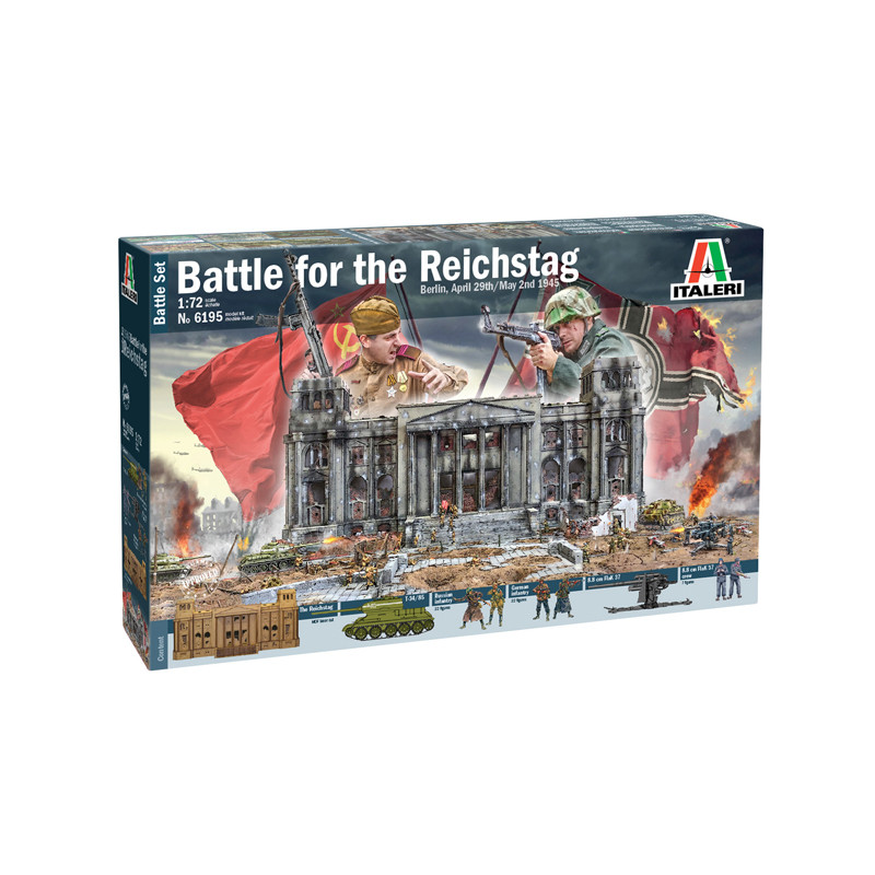 Italeri® maquette militaire chute du Reichstag berlin 1945 1:72 référence 61.95