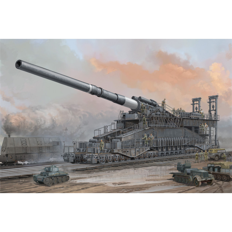 Hobby Boss® German 80cm K(E) Railway Gun "Dora" 1:72 référence 82911