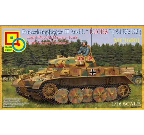 Classy Hobby® Maquette Panzer II Ausf.L "Luchs" 1:16 référence MC16003