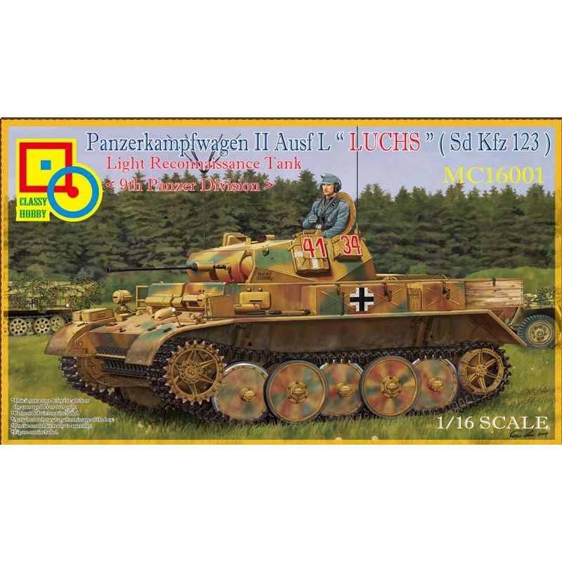 Classy Hobby® Maquette Panzer II Ausf.L "Luchs" 1:16 référence MC16003