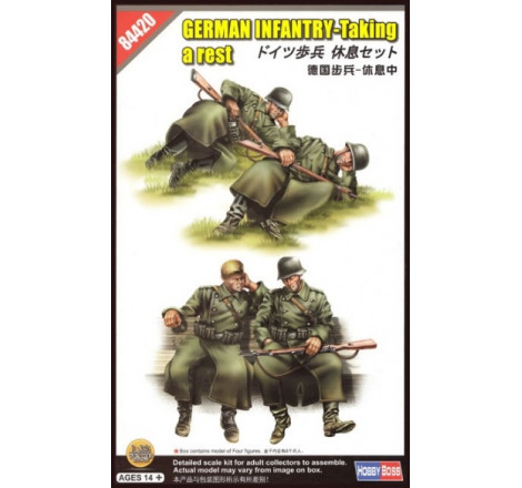 Hobby Boss® Maquette infanterie allemande prenant une pause 1:35 référence 84420