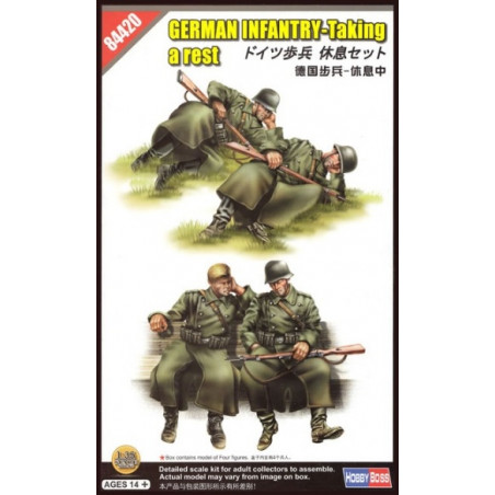 Hobby Boss® Maquette infanterie allemande prenant une pause 1:35 référence 84420