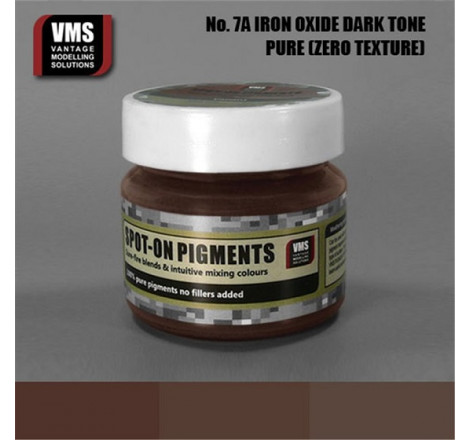 VMS® Pigment dark rust (oxide de fer foncé) No.07A ton foncé 45ml