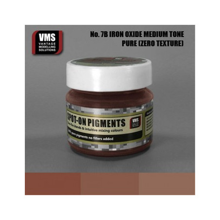 VMS® Pigment dark rust (oxide de fer foncé) No.07B ton moyen 45ml