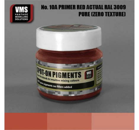 VMS® Pigment Primer Red (apprêt rouge) RAL3009 actuel No.10A 45ml