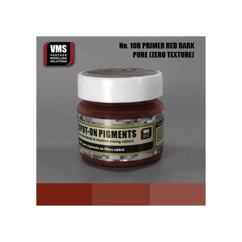 VMS® Pigment Primer Red dark (apprêt rouge foncé) RAL3009 No.10B 45ml