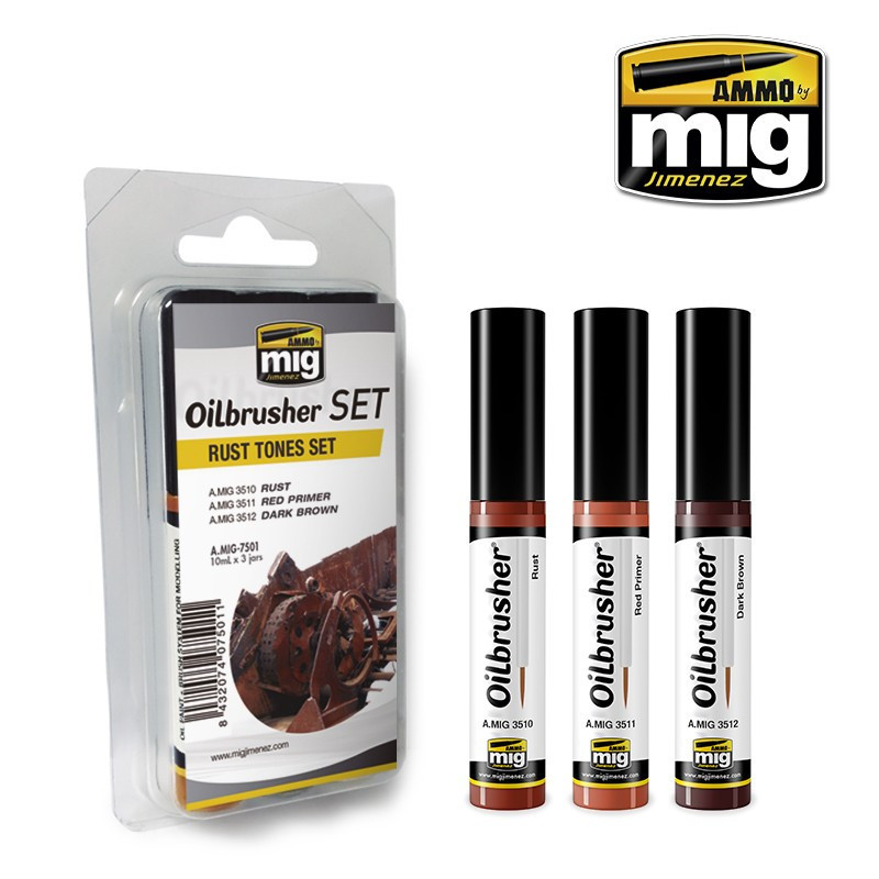 Set oilbrusher Rust Ammo AMIG7501 Aupetitbunker reims