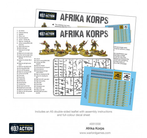 Bolt Action - German Afrika Korps décalcomanies