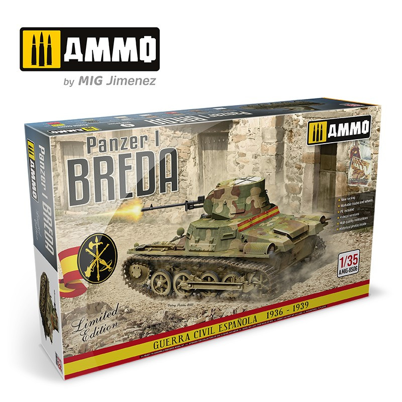 Ammo® Maquette de char Panzer I BREDA (édition limité) 1:35 référence A.MIG-8506