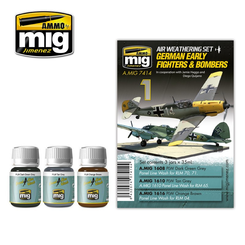 Ammo® Set air weathering German Early Fighters & Bombers référence A.MIG-7414