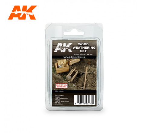 AK® Wood weathering set référence AK260