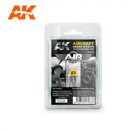 AK® Aircraft Engine Effects Weathering set référence AK2000