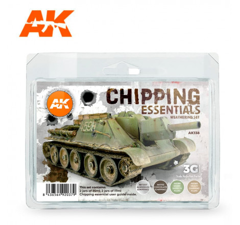 AK® Set Weathering Chipping Essentials référence AK138