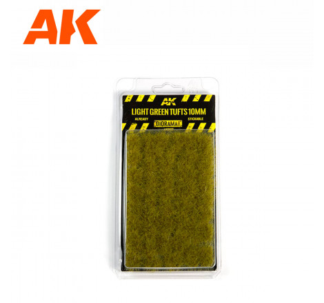 Touffes d'herbe vert clair 10 mm AK8127