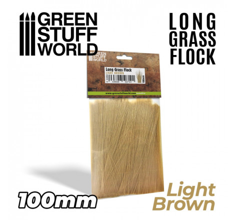 Herbe longue 100 mm marron clair Green Stuff World®