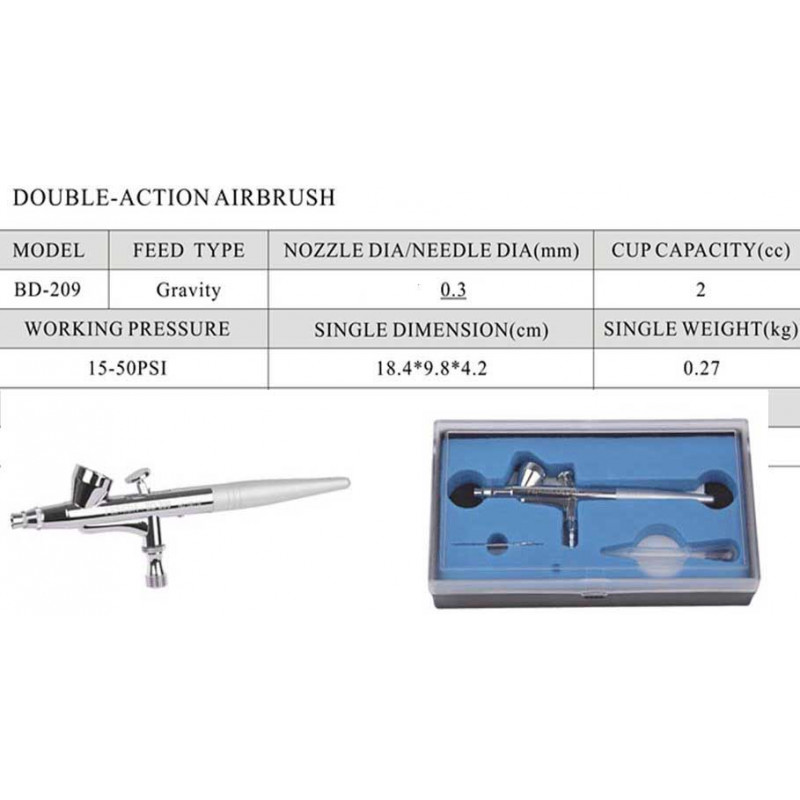 Aérographe double action sans marque