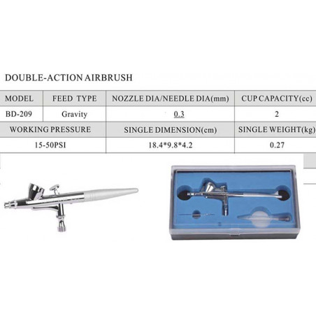 Aérographe double action sans marque