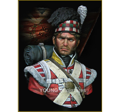 Buste Young Miniatures The 92nd Gordon Highlanders Waterloo 1815 1:10