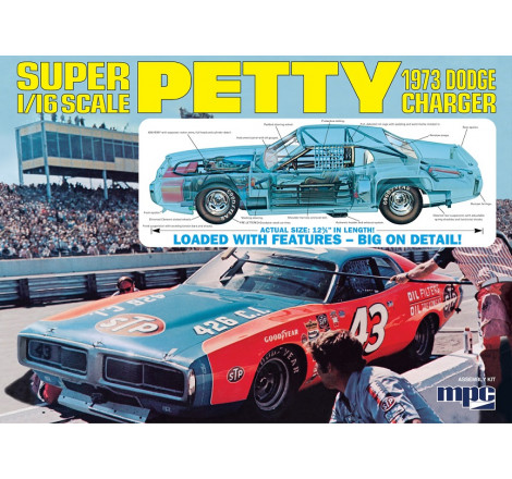 MPC® Dodge Charger 1973 Super Petty 1:16