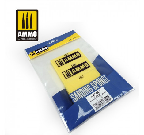 Ammo® Éponge abrasive double face grain 180