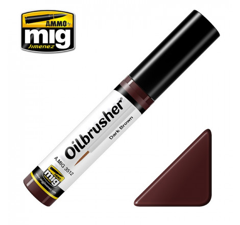 Ammo® Oilbrusher Marron foncé (dark brown) - A.MIG-3512