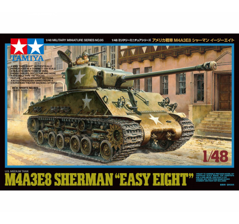 Tamiya® Maquette char Sherman M4A3E8 "Easy Eight" 1:48