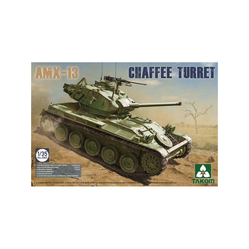 Takom® Maquette militaire AMX-13 Chaffee Turret (guerre d'Algérie) 1:35