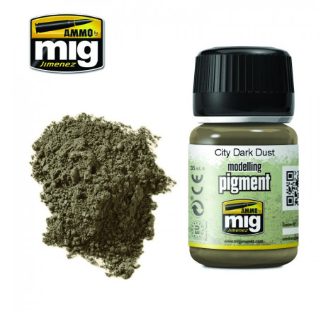 Ammo® Pigment City dark dust référence A.MIG-3028