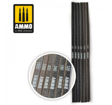 Ammo® Limes (x6) Contour sanding Stick A.MIG-8568