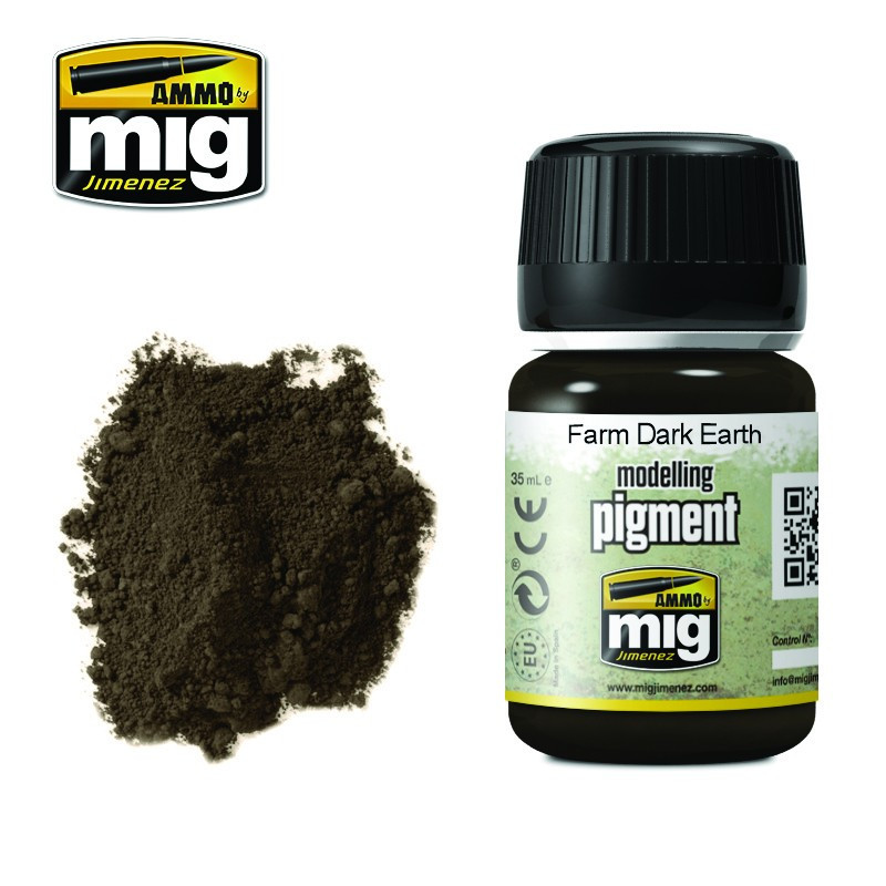Ammo® Pigment Farm dark earth référence A.MIG-3027