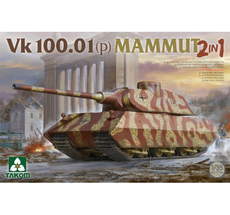 Takom® maquette militaire VK 100.01 (p) Mammut 2en1 1:35