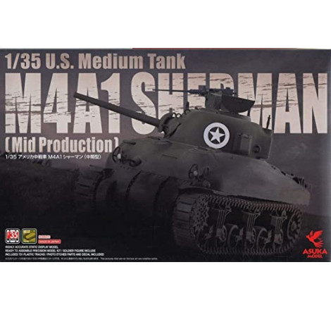 Asuka® maquette militaire Sherman M4A1S (mid production) 1:35