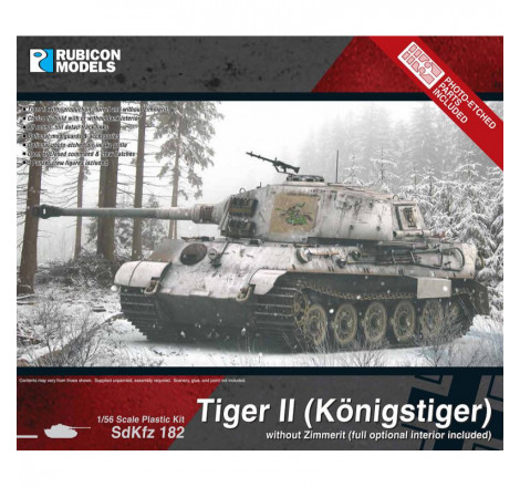 Rubicon Models® Tiger II (Königstiger) avec intérieur complet 1:56