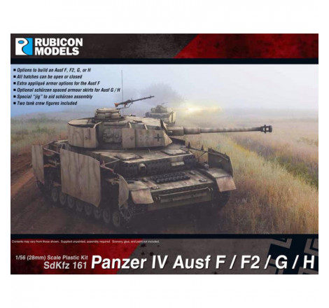 Rubicon Models® maquette char Panzer IV Ausf.F / F2 / G / H 1:56