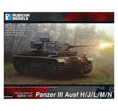 Rubicon Models® maquette char Panzer III Ausf.H/J/L/M/N 1:56