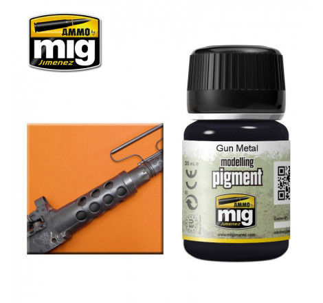 Ammo® Pigment Gun Metal référence A.MIG-3009