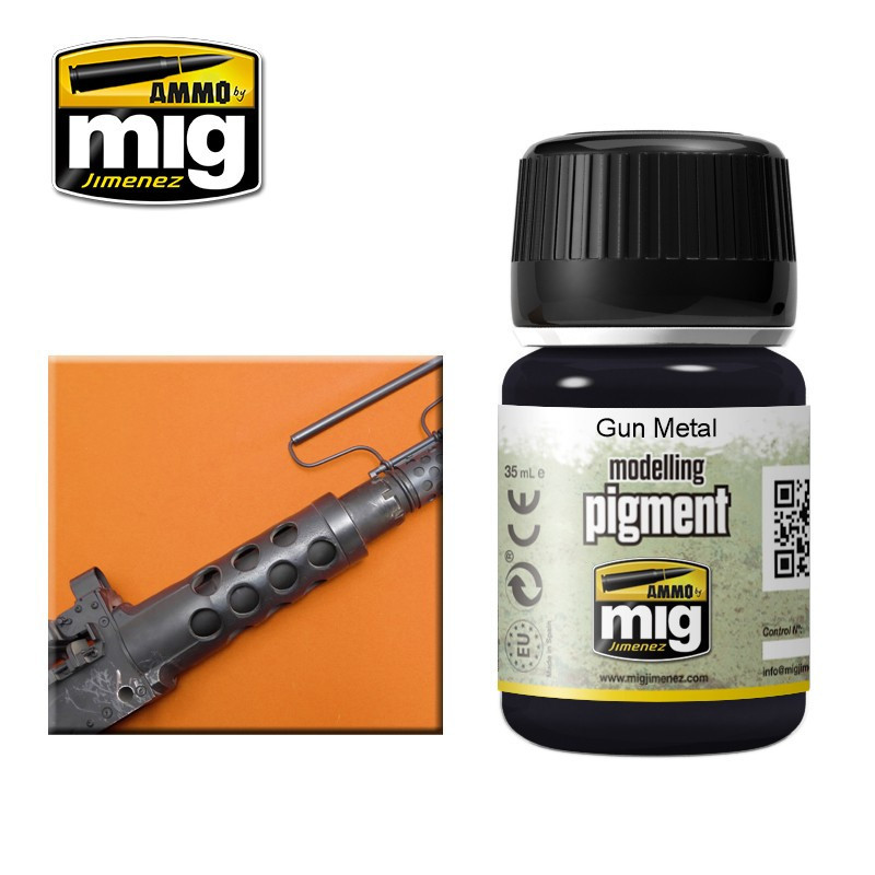 Ammo® Pigment Gun Metal référence A.MIG-3009