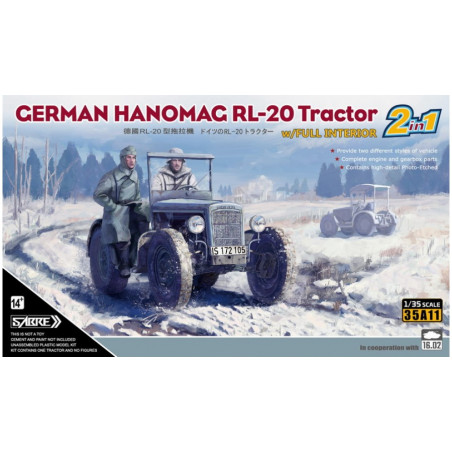 Sabre® maquette German Hanomag RL-20 Tractor 2en1 1:35 référence 35A11