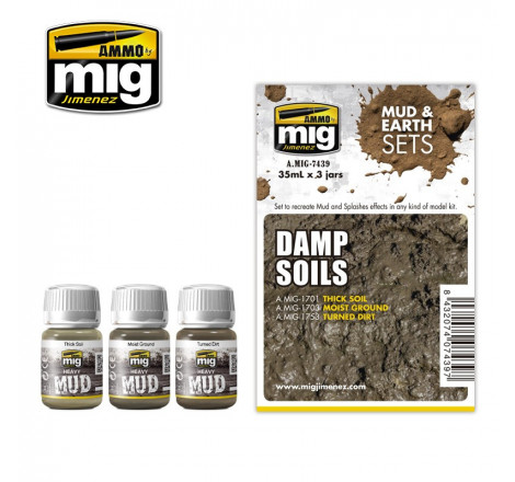 Set Damp soils enamel Ammo AMIG7439