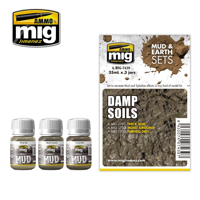 Set Damp soils enamel Ammo AMIG7439