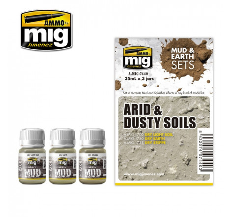 Set Arid & Dusty Soils enamel Ammo AMIG7440