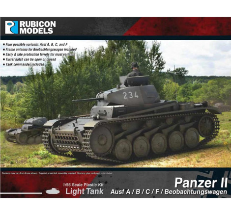 Rubicon Models® maquette Panzer II Ausf.A/B/C/F Beobachtungswagen 1:56 référence 280112