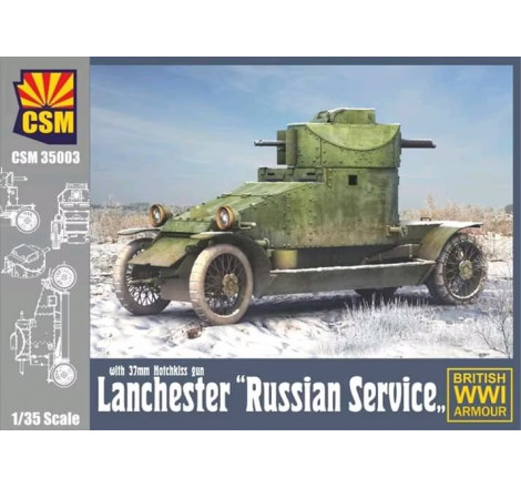 CSM® Lanchester "Russian Service" avec mitrailleuse Hotchkiss 1:35 référence CSM 35003