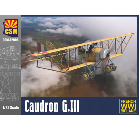 Maquette avion CSM® Caudron G.III 1:32 référence CSM 32006